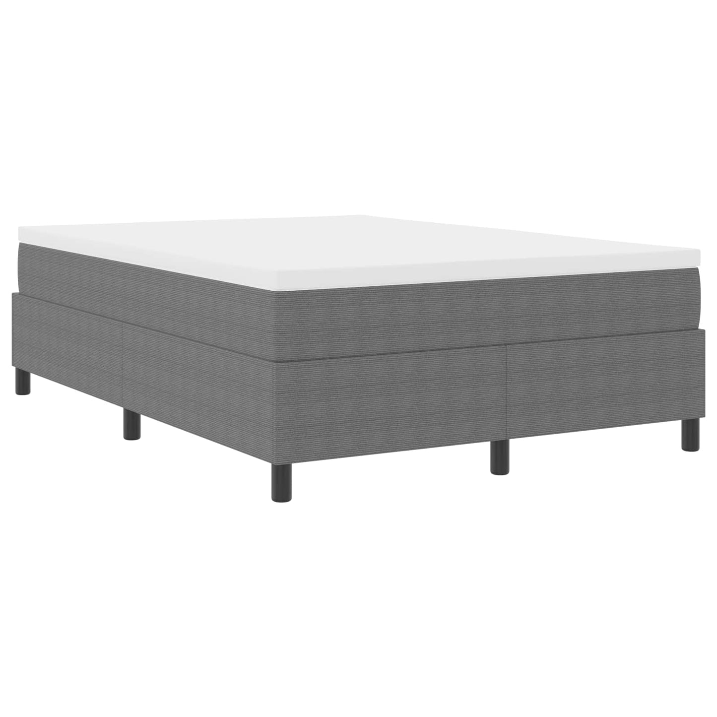 vidaXL Κρεβάτι πλατφόρμα Ανοιχτό γκρι 140 x 200 cm