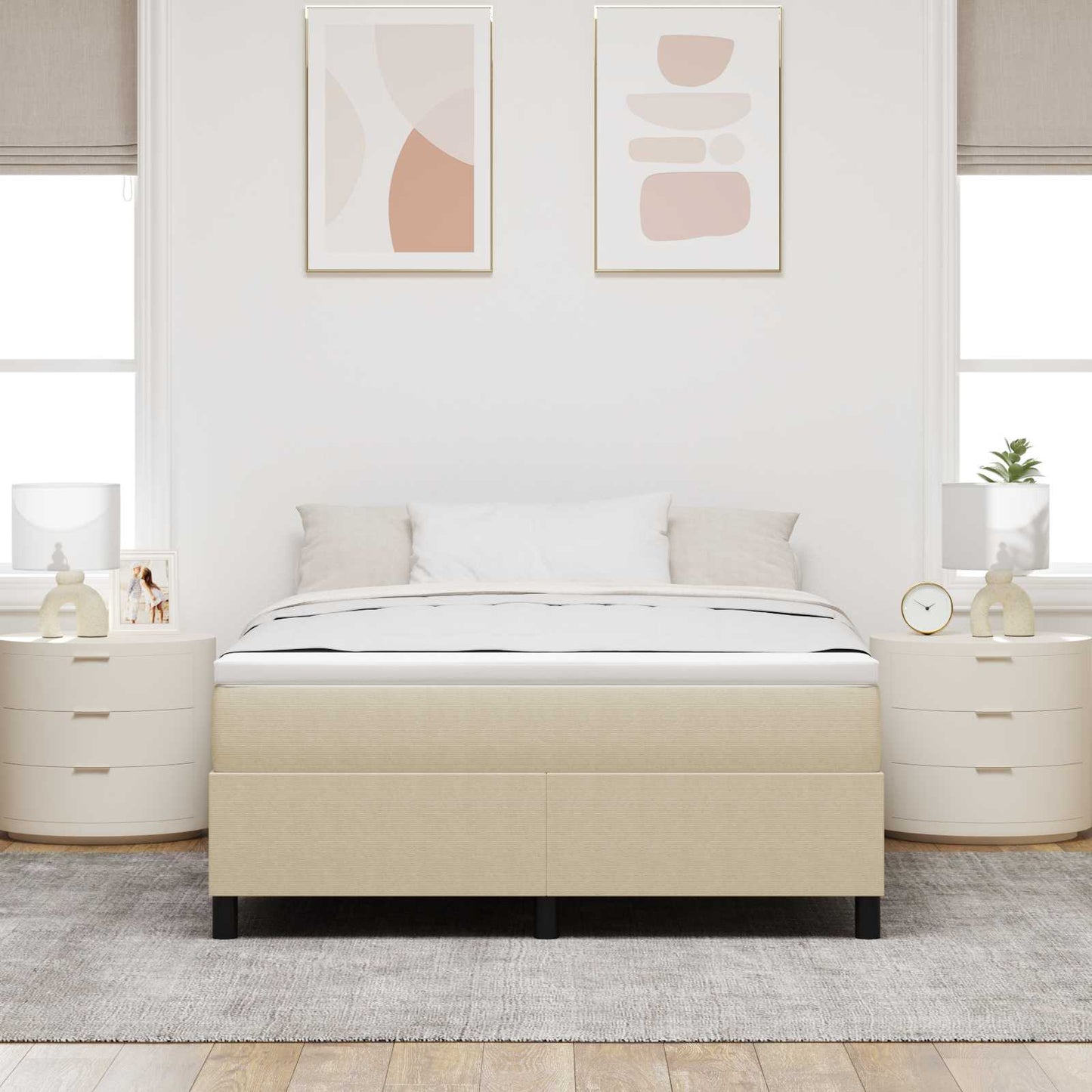 vidaXL Κρεβάτι πλατφόρμα Γκρι Πράσινο 160 x 200 cm