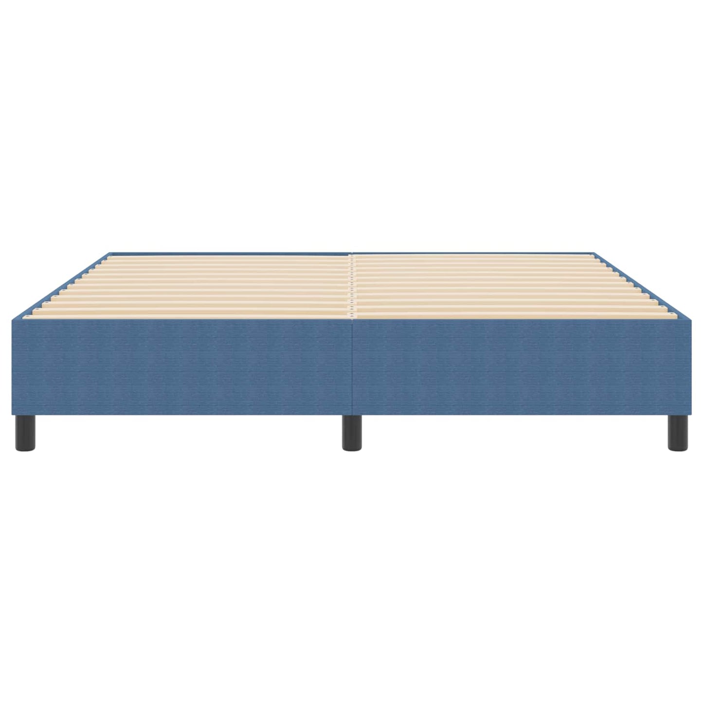 vidaXL Κρεβάτι πλατφόρμα Μπλε 180 x 200 cm Υφασμάτινο Κορντουρά