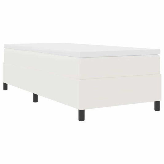 vidaXL Κρεβάτι με ελατήρια Κρέμα και Λευκό 80 x 200 cm