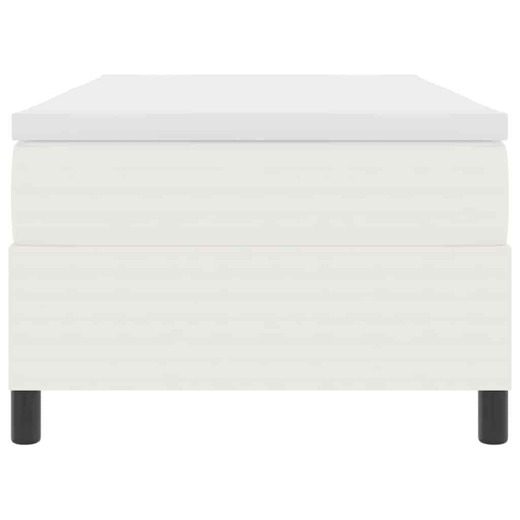 vidaXL Κρεβάτι με ελατήρια Κρέμα και Λευκό 100 x 200 cm
