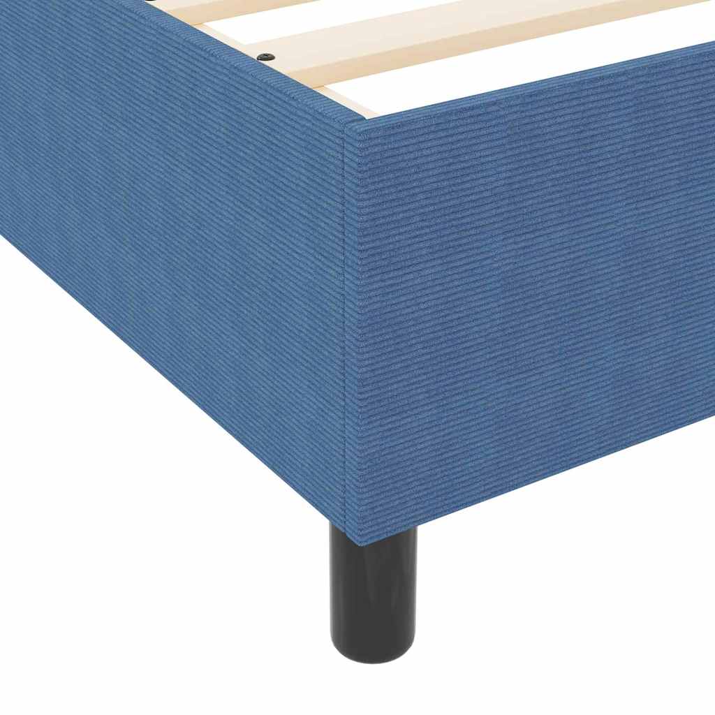 vidaXL Κρεβάτι με ελατήρια Μπλε και άσπρο 120 x 200 cm