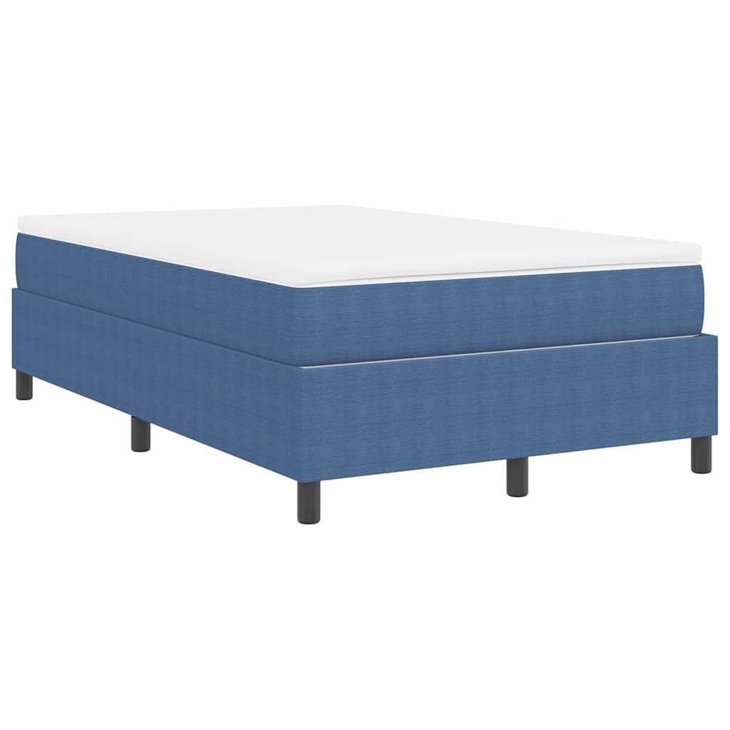 vidaXL Κρεβάτι με ελατήρια Μπλε και άσπρο 120 x 200 cm