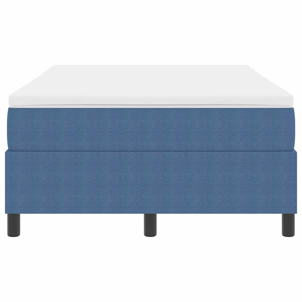 vidaXL Κρεβάτι με ελατήρια Μπλε και άσπρο 120 x 200 cm