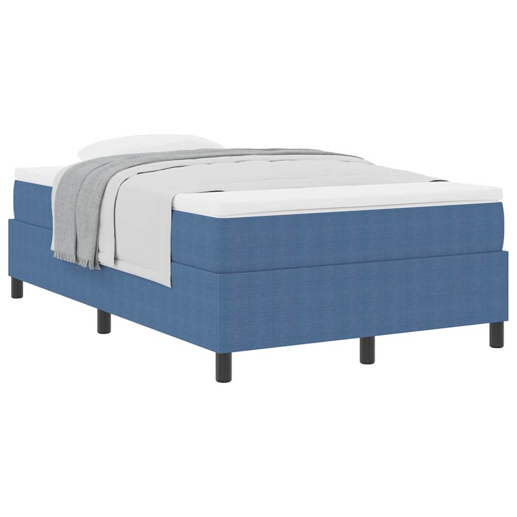 vidaXL Κρεβάτι με ελατήρια Μπλε και άσπρο 120 x 200 cm
