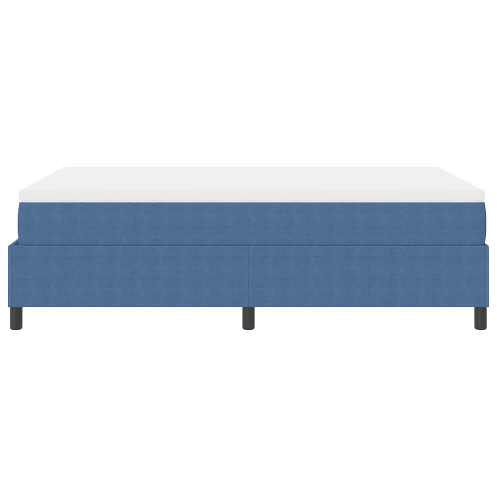 vidaXL Κρεβάτι με ελατήρια Μπλε και άσπρο 120 x 200 cm