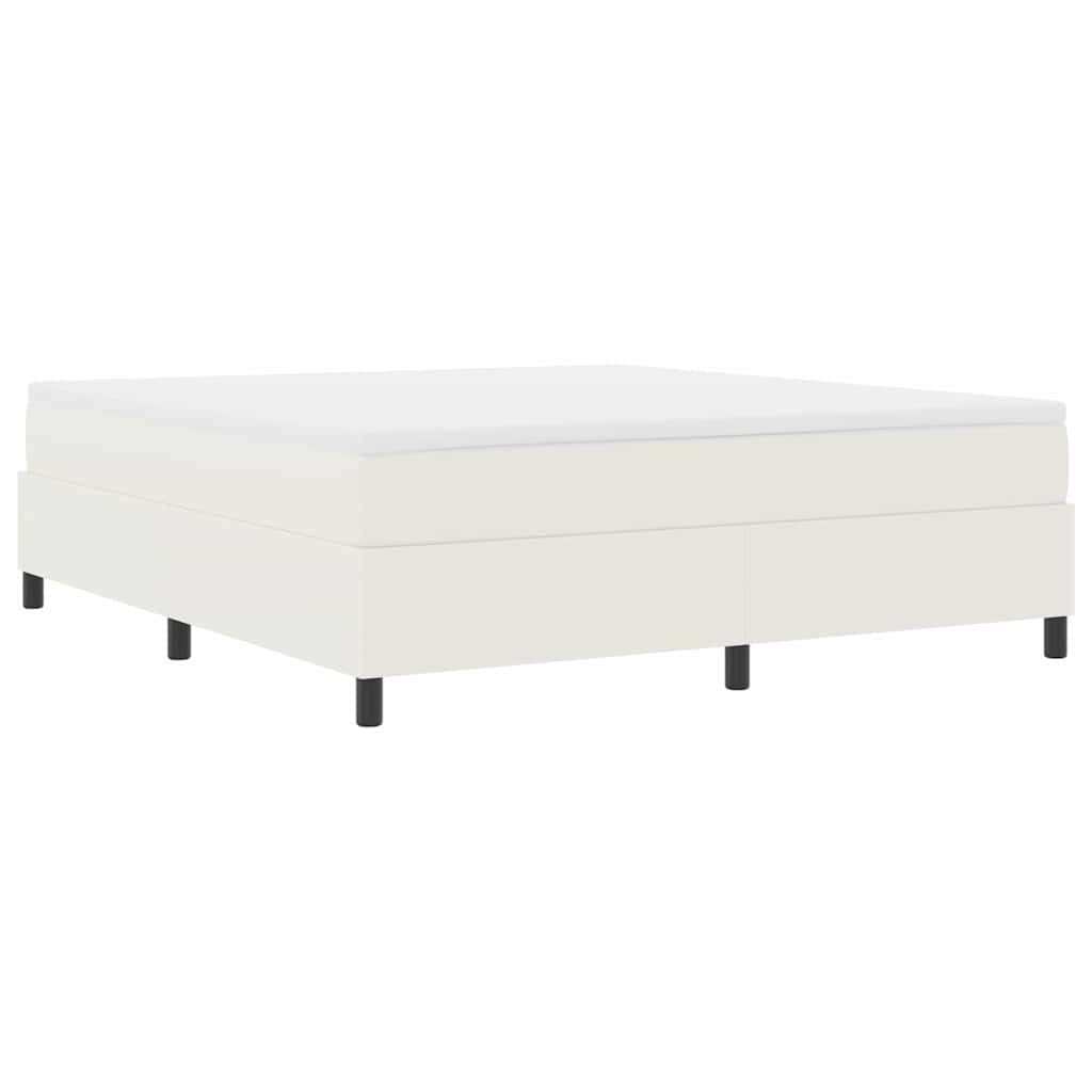 vidaXL Κρεβάτι με ελατήρια Κρέμα και Λευκό 180 x 200 cm