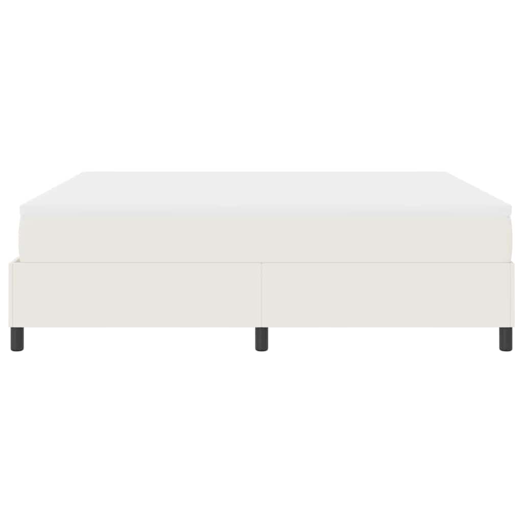 vidaXL Κρεβάτι με ελατήρια Κρέμα και Λευκό 180 x 200 cm