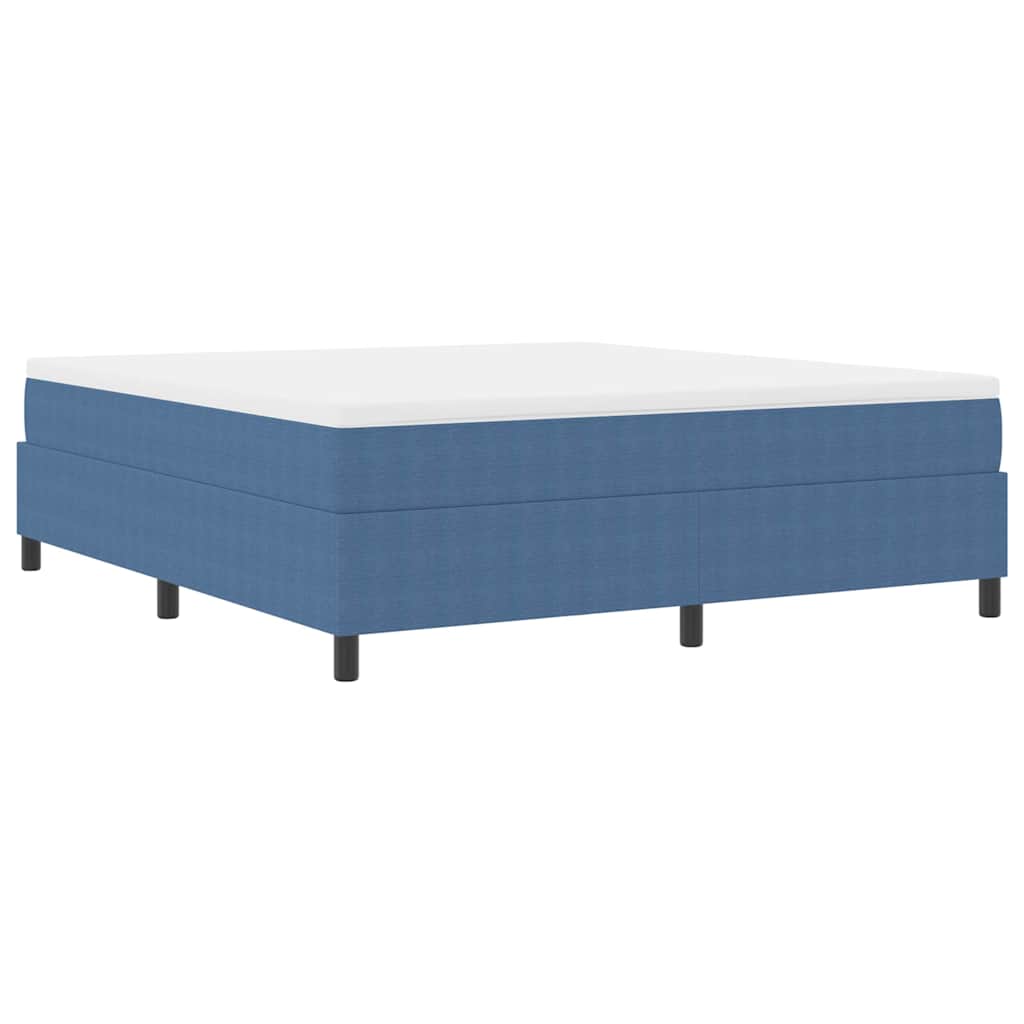 vidaXL Κρεβάτι με ελατήρια Μπλε και άσπρο 180 x 200 cm
