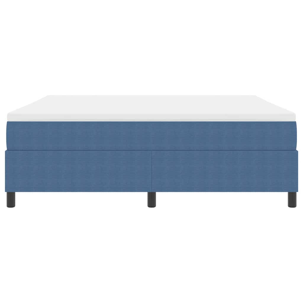 vidaXL Κρεβάτι με ελατήρια Μπλε και άσπρο 180 x 200 cm