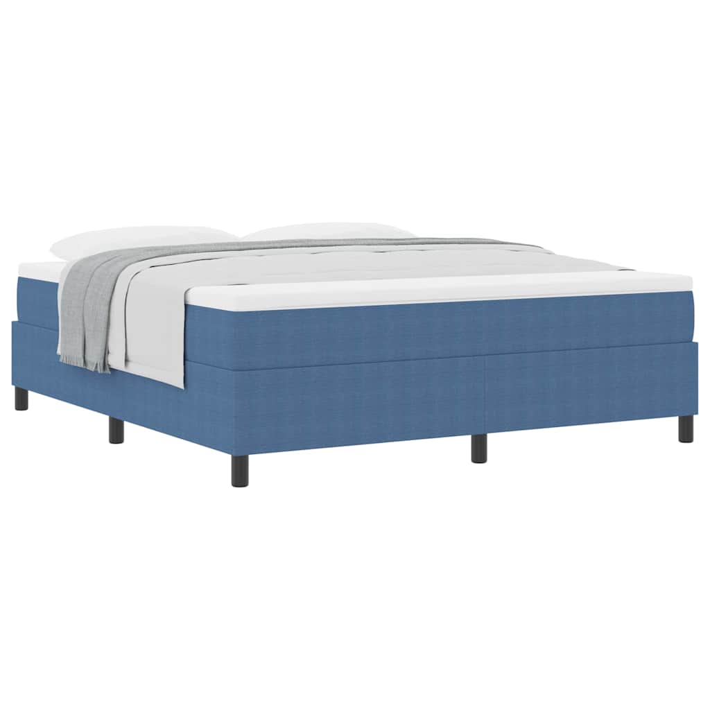 vidaXL Κρεβάτι με ελατήρια Μπλε και άσπρο 180 x 200 cm