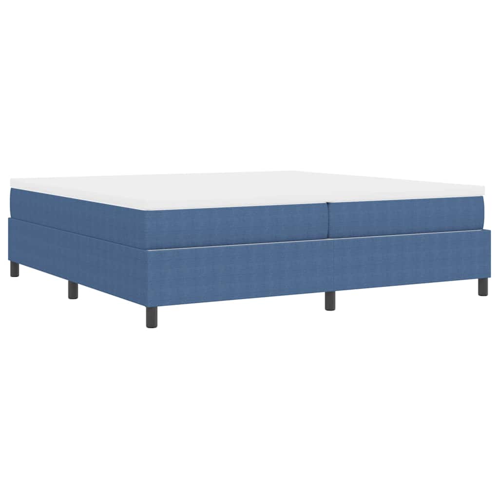 vidaXL Κρεβάτι με ελατήρια Μπλε και άσπρο 200 x 200 cm
