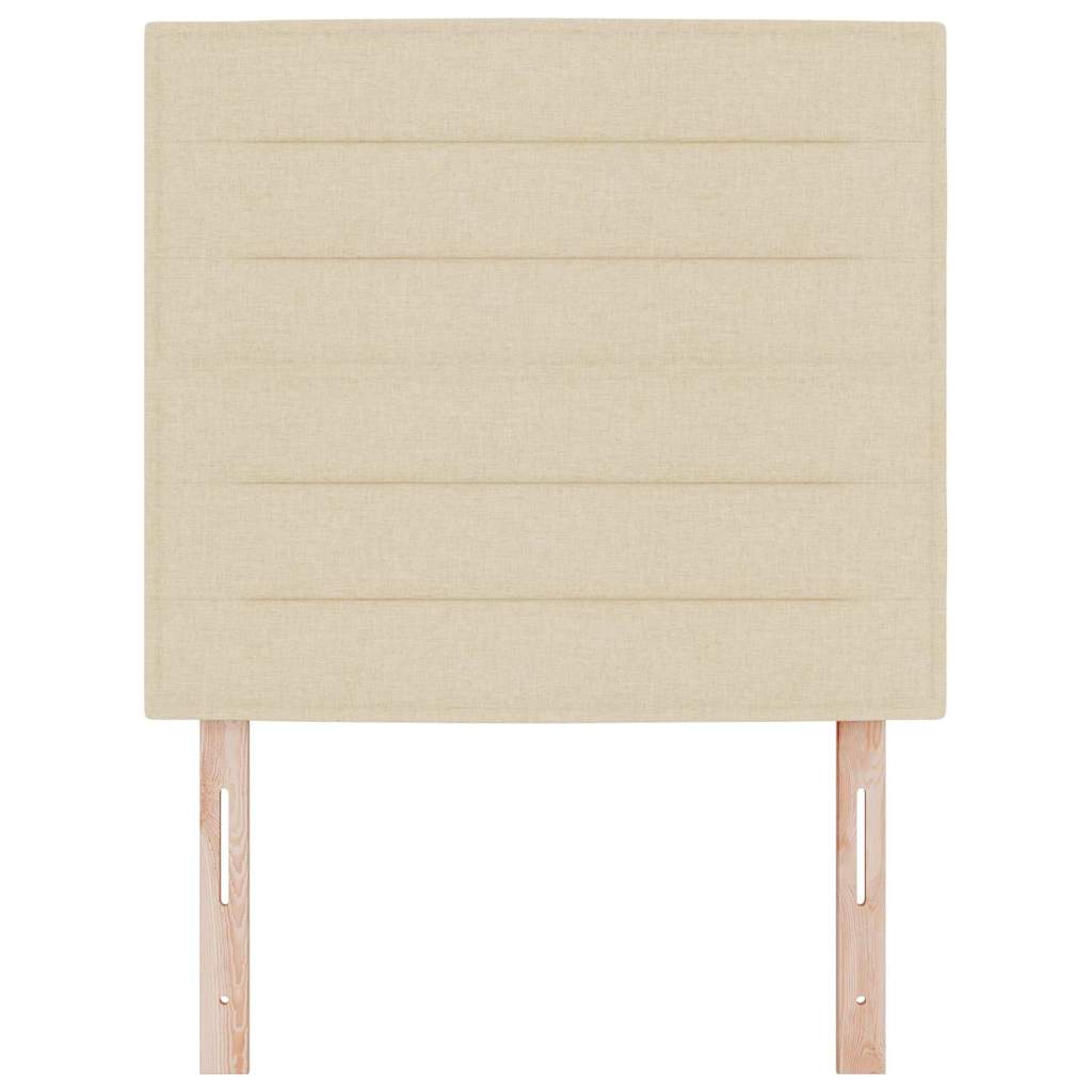 vidaXL Κεφαλάρι με κεφαλάρι Κρεμ 100 cm Τεχνητό Δέρμα