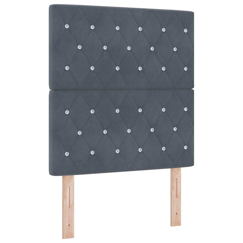 vidaXL Κεφαλάρι Σκούρο Γκρι 80 cm Βελούδο