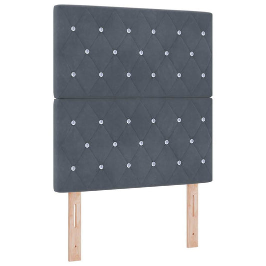 vidaXL Κεφαλάρι Σκούρο Γκρι 80 cm Βελούδο