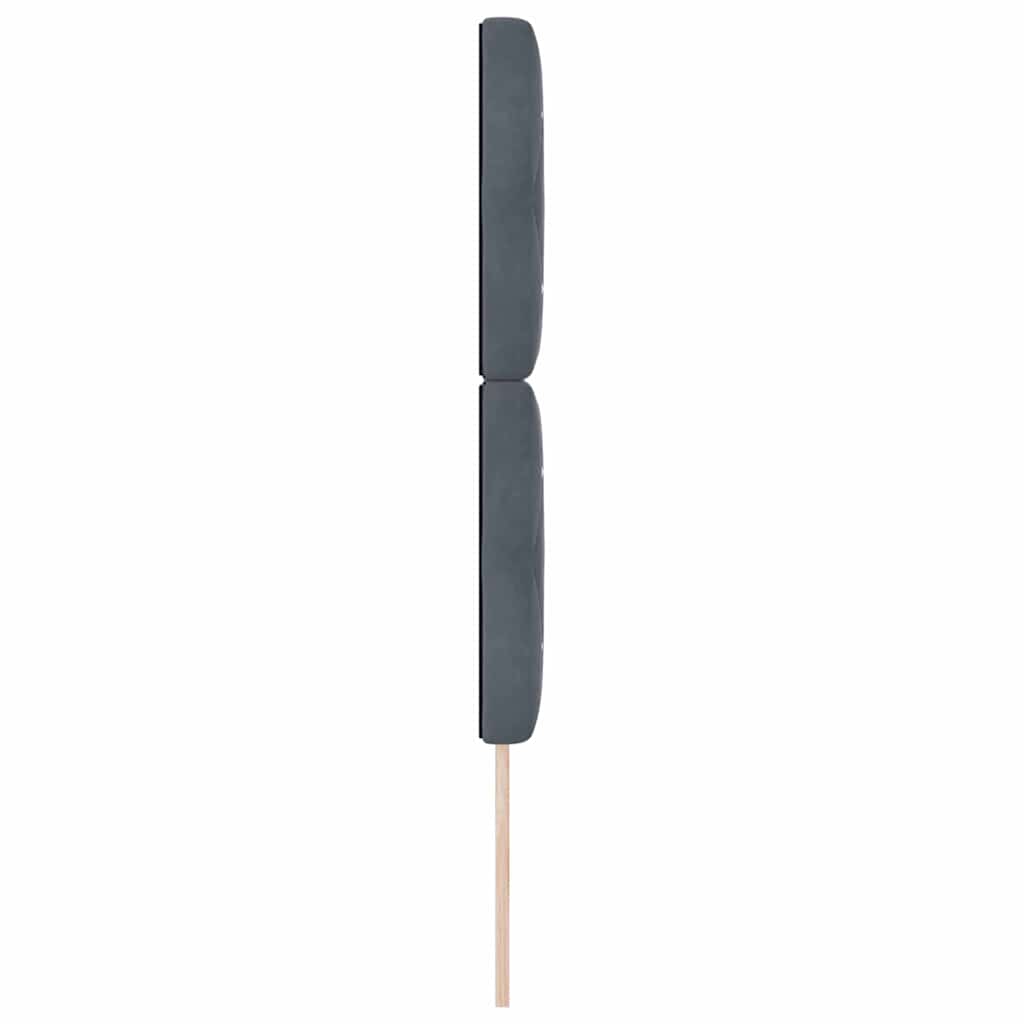 vidaXL Κεφαλάρι Σκούρο Γκρι 80 cm Βελούδο
