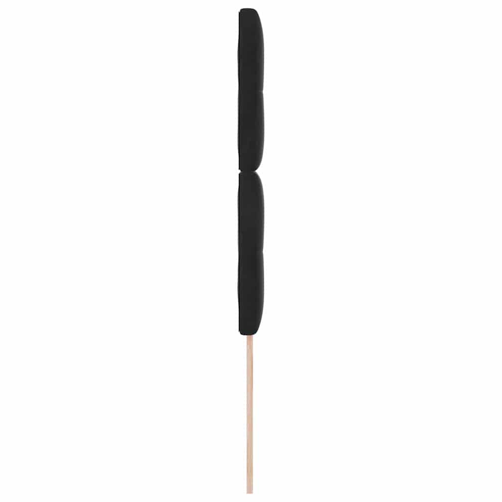 vidaXL Κεφαλάρι με κεφαλάρι Μαύρο 90 cm Τεχνητό Δέρμα