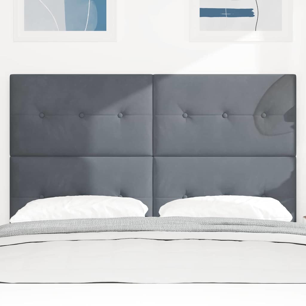 vidaXL Κεφαλάρι Σκούρο Γκρι 160 cm Βελούδο