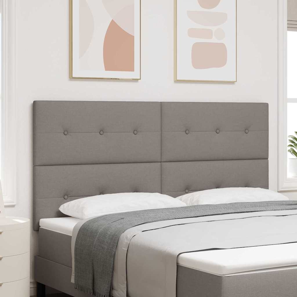 vidaXL Ρυθμιζόμενη Κρεβατοκεφαλή Taupe ύφασμα