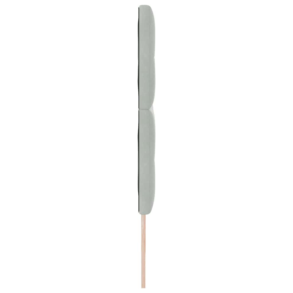 vidaXL Κεφαλάρι με κεφαλάρι Ανοιχτό γκρι 180 cm Τεχνητό Δέρμα
