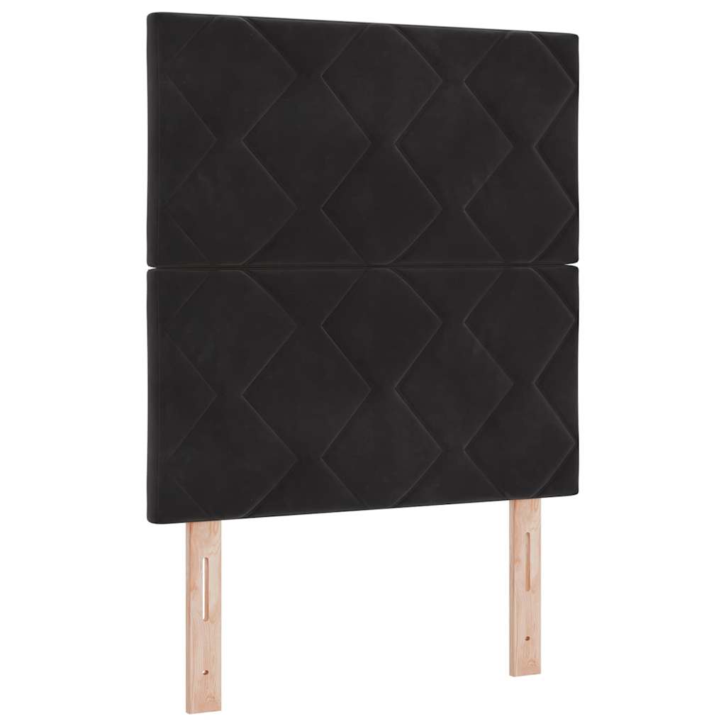 vidaXL Κεφαλάρι Μαύρο 80 cm Βελούδο