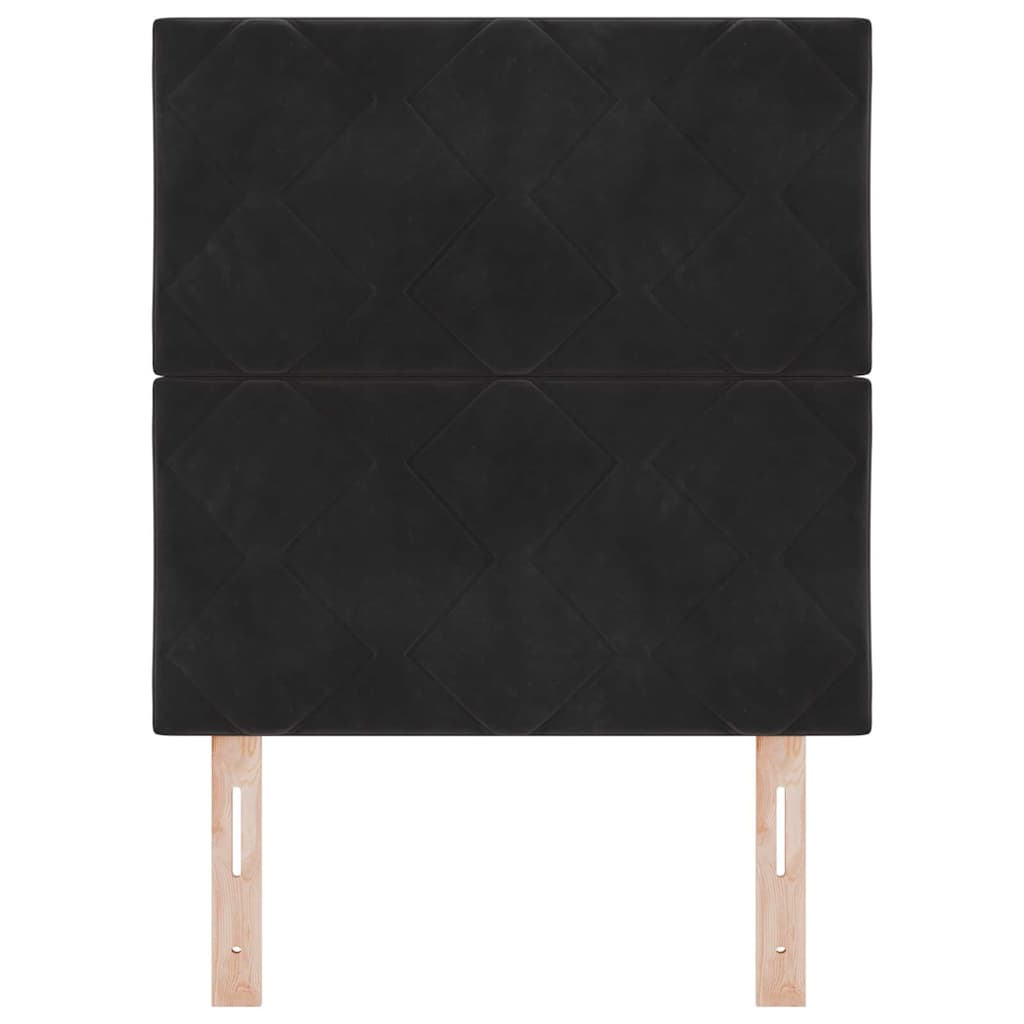 vidaXL Κεφαλάρι Μαύρο 80 cm Βελούδο