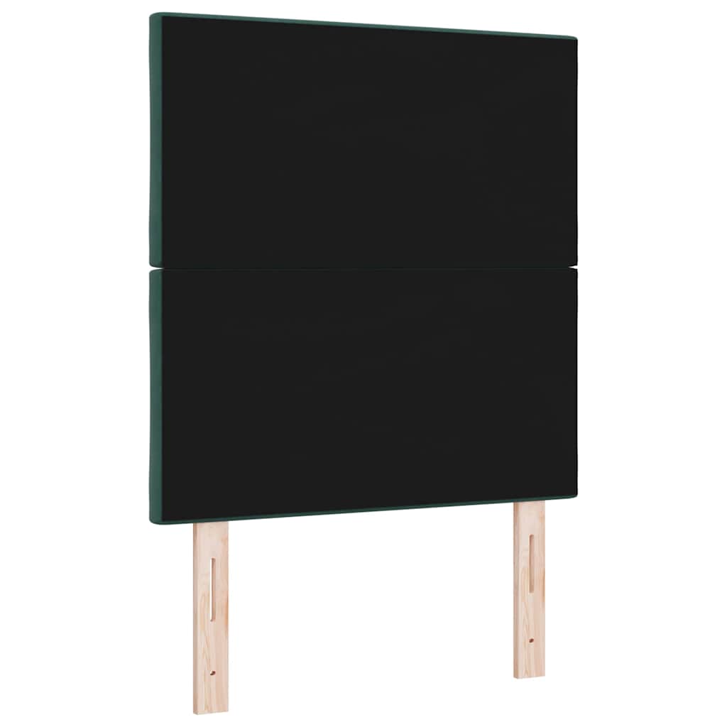 vidaXL Κεφαλάρι Σκούρο Πράσινο 80 cm Βελούδο