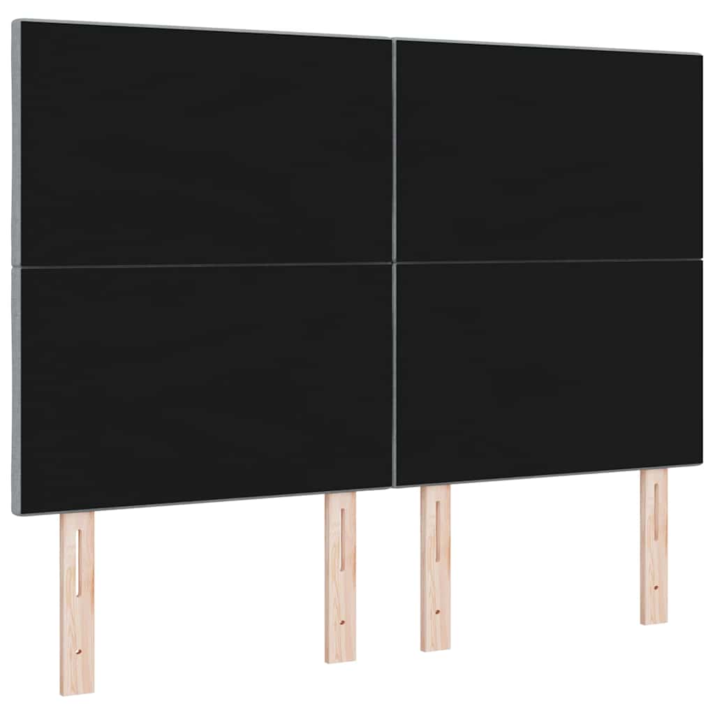 vidaXL Κεφαλάρι Ανοιχτό γκρι 144 cm ύφασμα