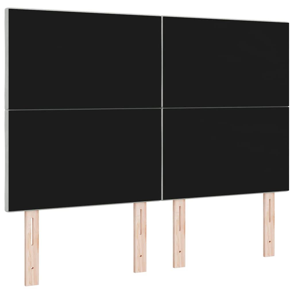 vidaXL Κεφαλάρι Ανοιχτό γκρι 144 cm Βελούδο
