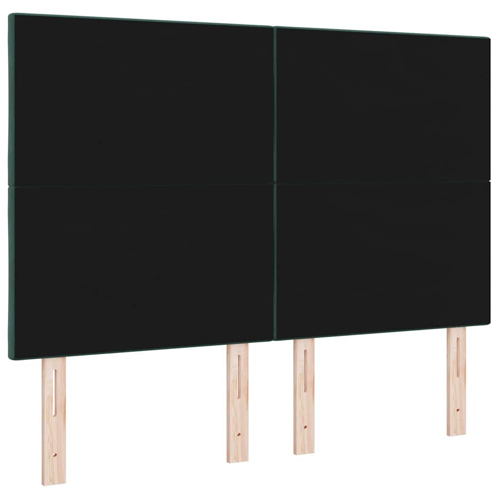 vidaXL Κεφαλάρι Σκούρο Πράσινο 144 cm Βελούδο