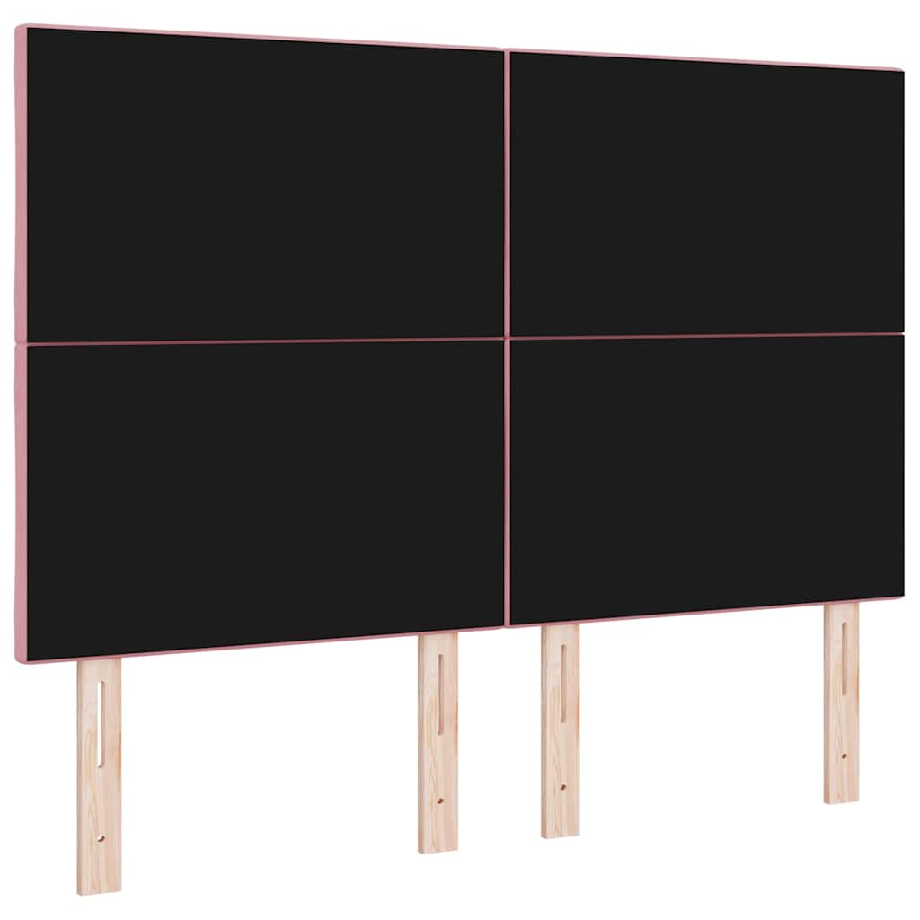 vidaXL Κεφαλάρι Ροζ 144 cm Βελούδο