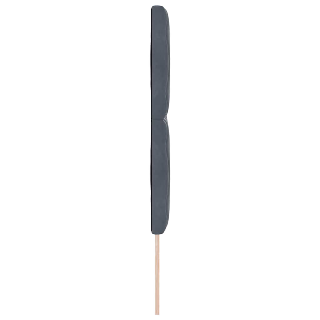 vidaXL Κεφαλάρι Σκούρο Γκρι 160 cm Βελούδο