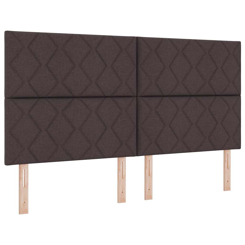 vidaXL Κεφαλάρι Σκούρο Καφέ 180 cm ύφασμα