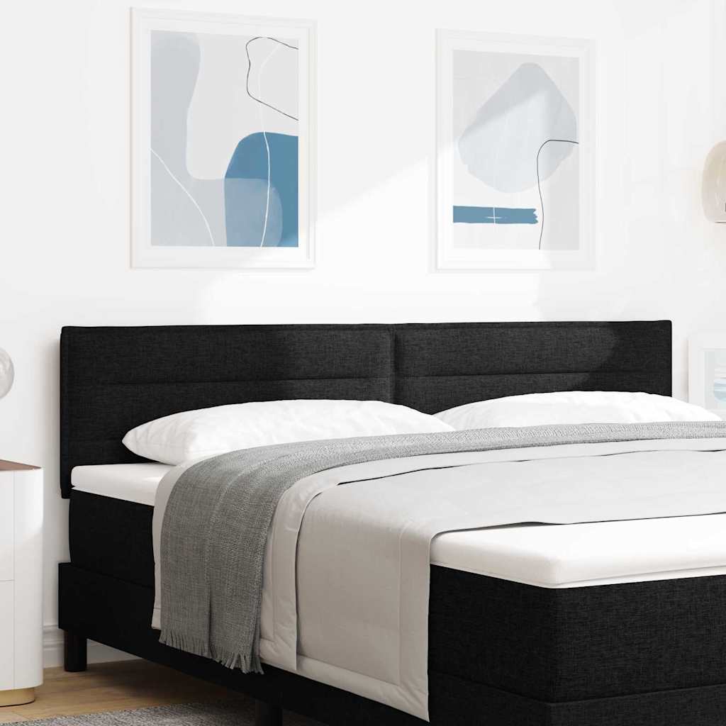 vidaXL LED κεφαλάρι με φώτα λωρίδας LED Μαύρο 180 cm Πολυεστέρας