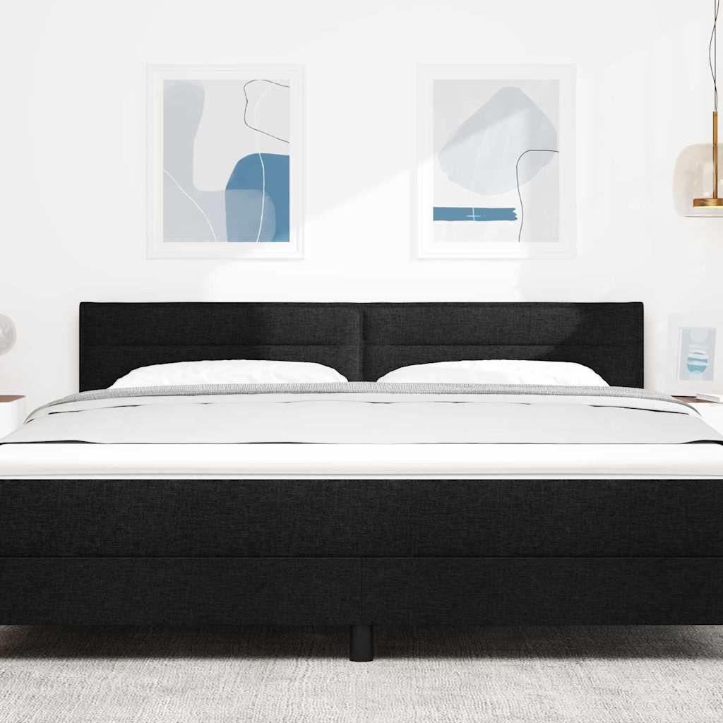 vidaXL LED κεφαλάρι με φώτα λωρίδας LED Μαύρο 180 cm Πολυεστέρας