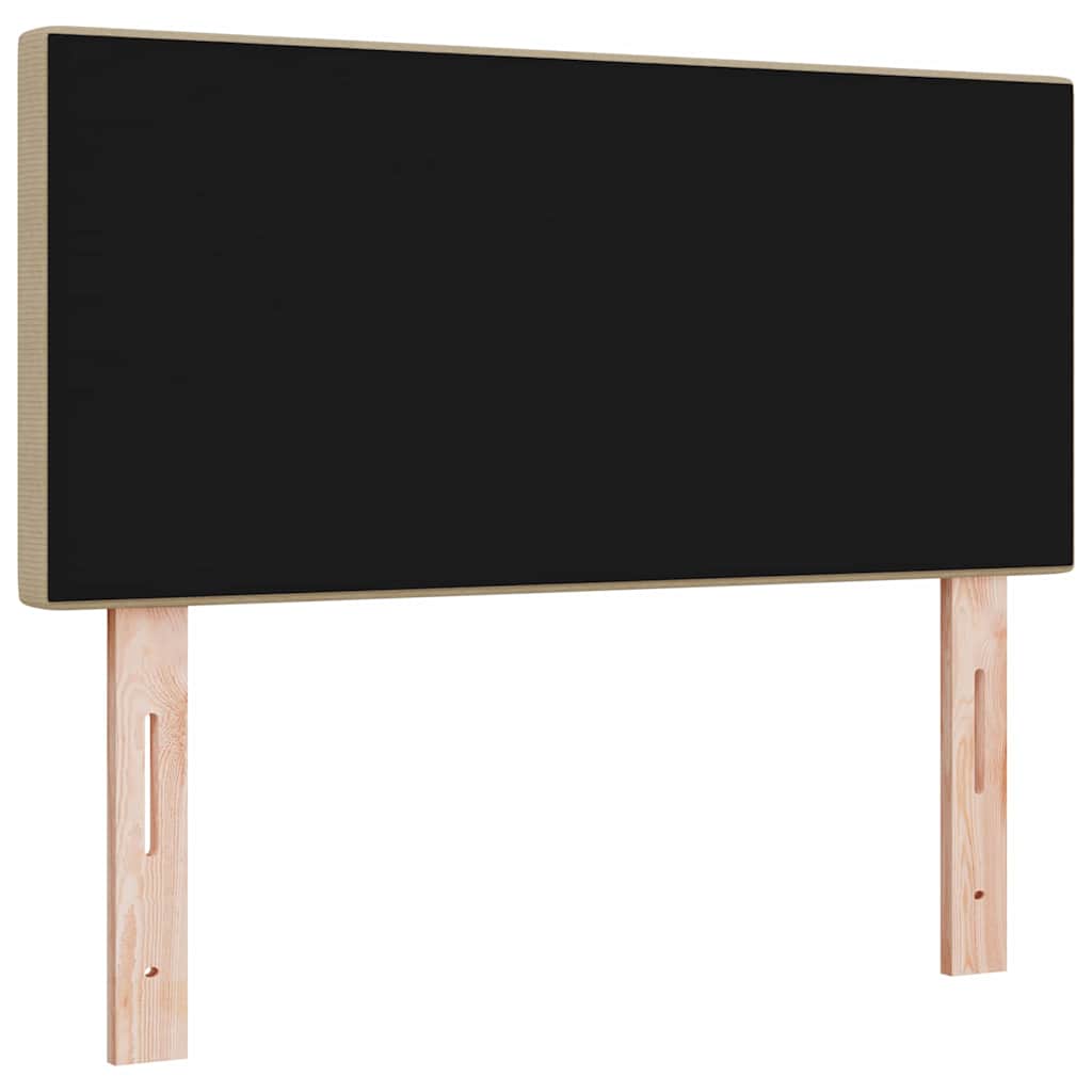 vidaXL LED κεφαλάρι Γκρι Πράσινο 80 cm Υφασμάτινο Κορντουρά