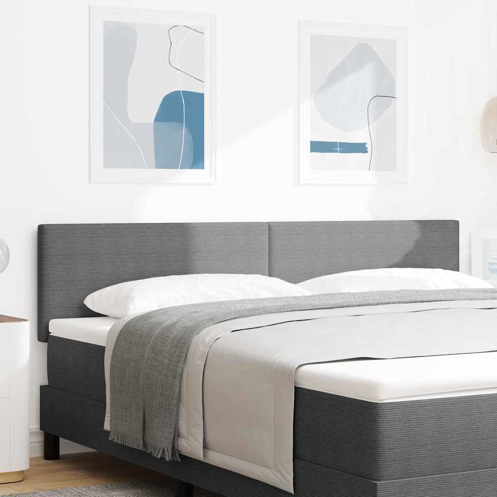 vidaXL LED κεφαλάρι με κεφαλάρι Ανοιχτό γκρι 180 cm Πολυεστέρας