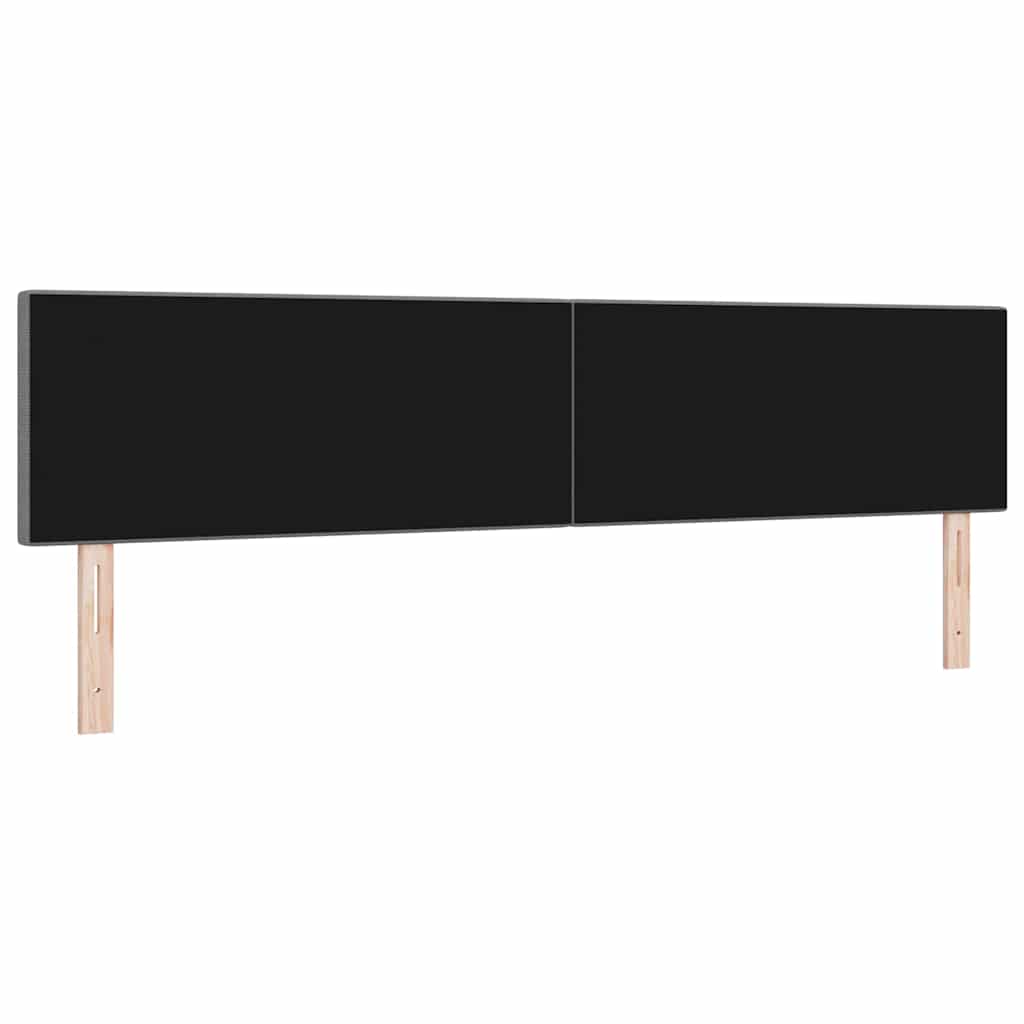vidaXL LED κεφαλάρι με κεφαλάρι Ανοιχτό γκρι 200 cm Πολυεστέρας
