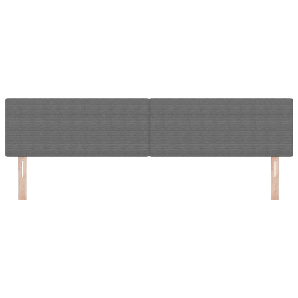 vidaXL LED κεφαλάρι με κεφαλάρι Ανοιχτό γκρι 200 cm Πολυεστέρας