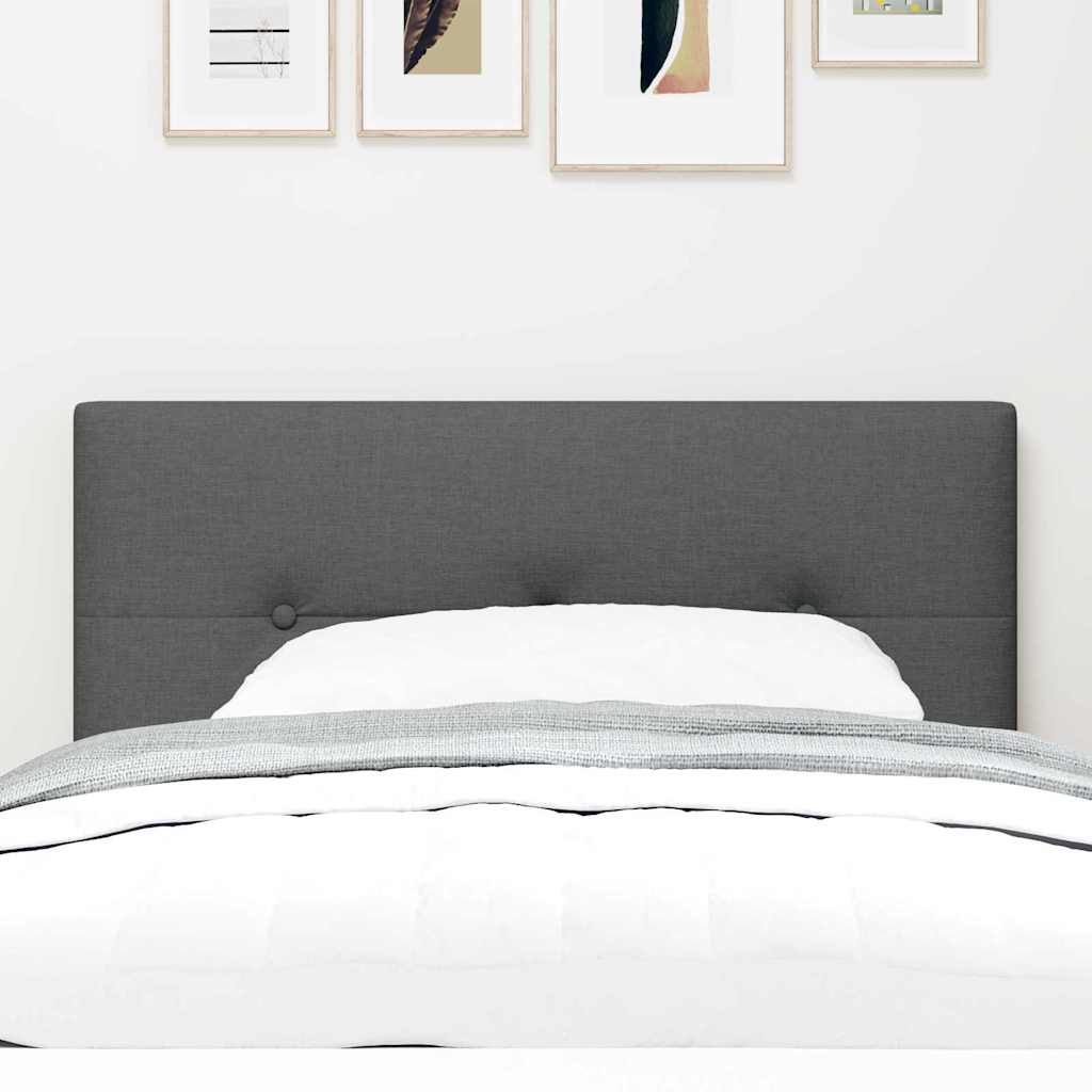 vidaXL LED Κεφαλάρι με φώτα λωρίδας LED Σκούρο Γκρι 100 cm ύφασμα