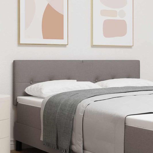 vidaXL LED κεφαλάρι με φώτα λωρίδας LED Taupe 144 cm Πολυεστέρας