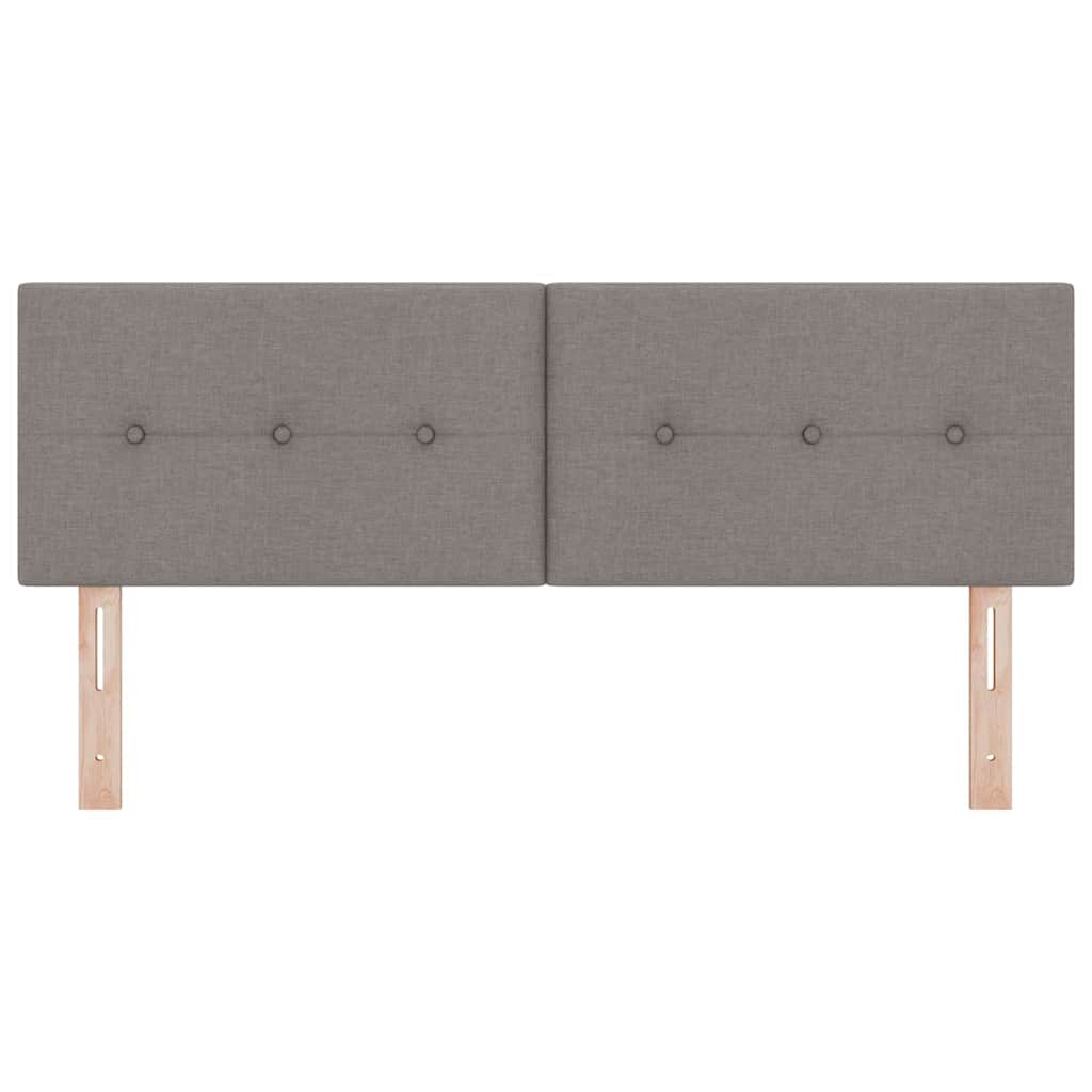 vidaXL LED κεφαλάρι με φώτα λωρίδας LED Taupe 160 cm Πολυεστέρας