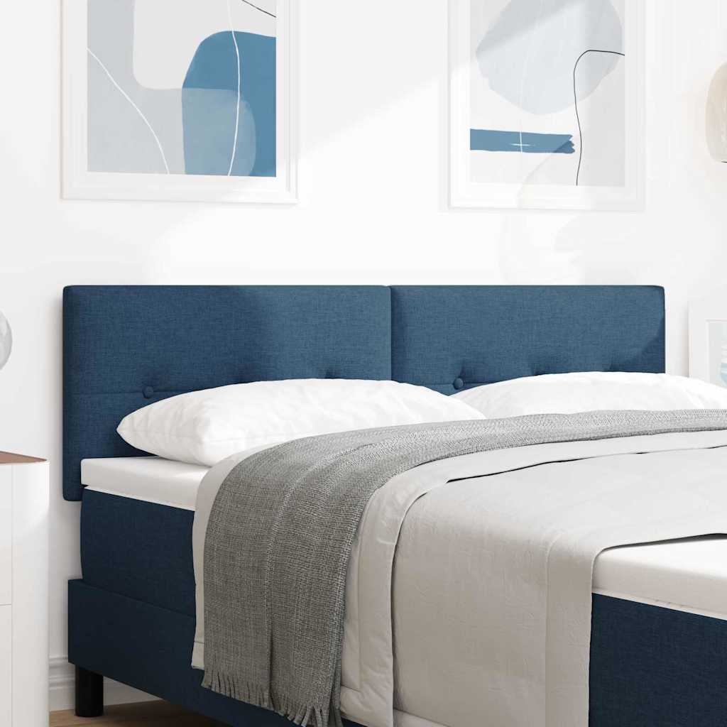 vidaXL LED κεφαλάρι με φώτα λωρίδας LED Μπλε 160 cm Πολυεστέρας