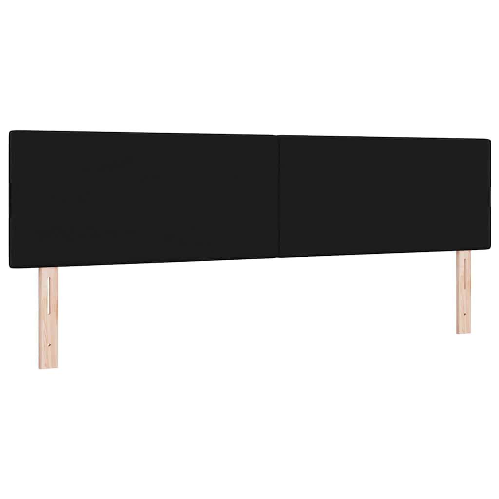 vidaXL LED κεφαλάρι με LED ταινίες φωτός Μαύρο 180 cm ύφασμα