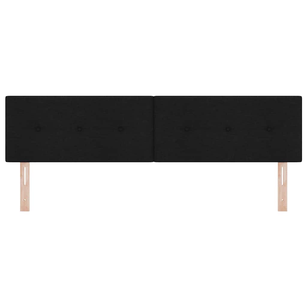 vidaXL LED κεφαλάρι με LED ταινίες φωτός Μαύρο 180 cm ύφασμα