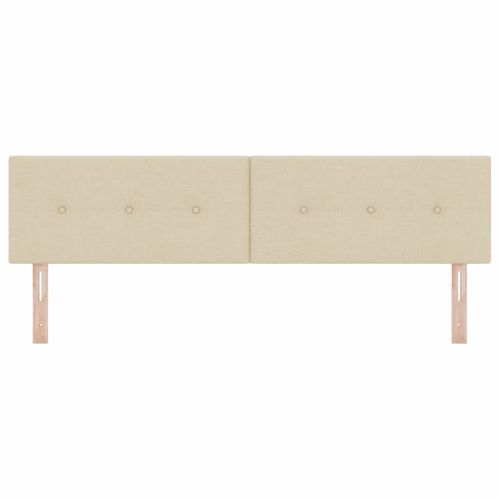 vidaXL LED κεφαλάρι με φώτα λωρίδας LED Κρεμ 180 cm Πολυεστέρας