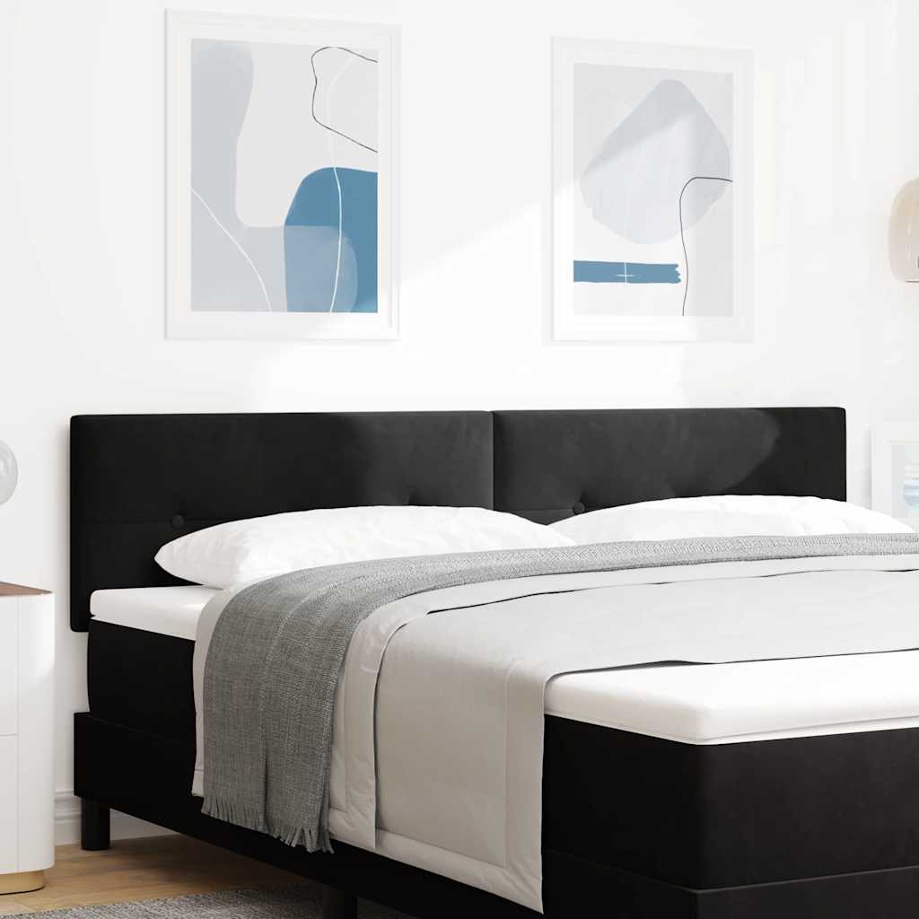 vidaXL LED κεφαλάρι με φώτα λωρίδας LED Μαύρο 180 cm Πολυεστέρας