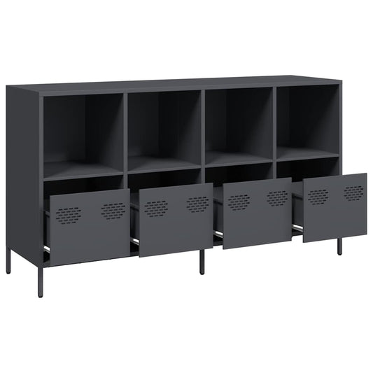 vidaXL Ντουλάπι Ανθρακί 135x39x73,5 εκ. από Χάλυβα Ψυχρής Έλασης