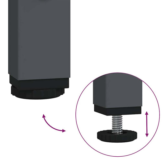 vidaXL Ντουλάπι Ανθρακί 135x39x73,5 εκ. από Χάλυβα Ψυχρής Έλασης