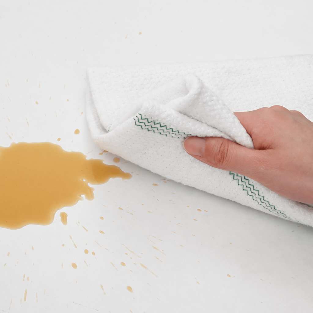 vidaXL Πανιά καθαρισμού 5 Τεμ. Λευκά με Πράσινες Ρίγες 50 x 60 εκ.